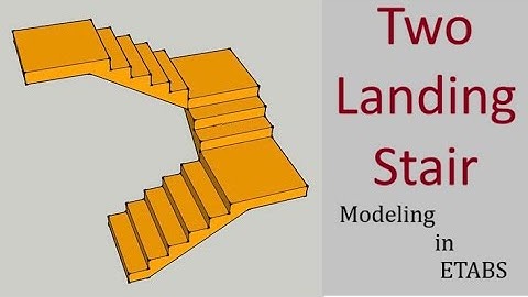 Two Landing Stair Modeling in ETABS for G+7 Storied Building | Civil Engineering Tips