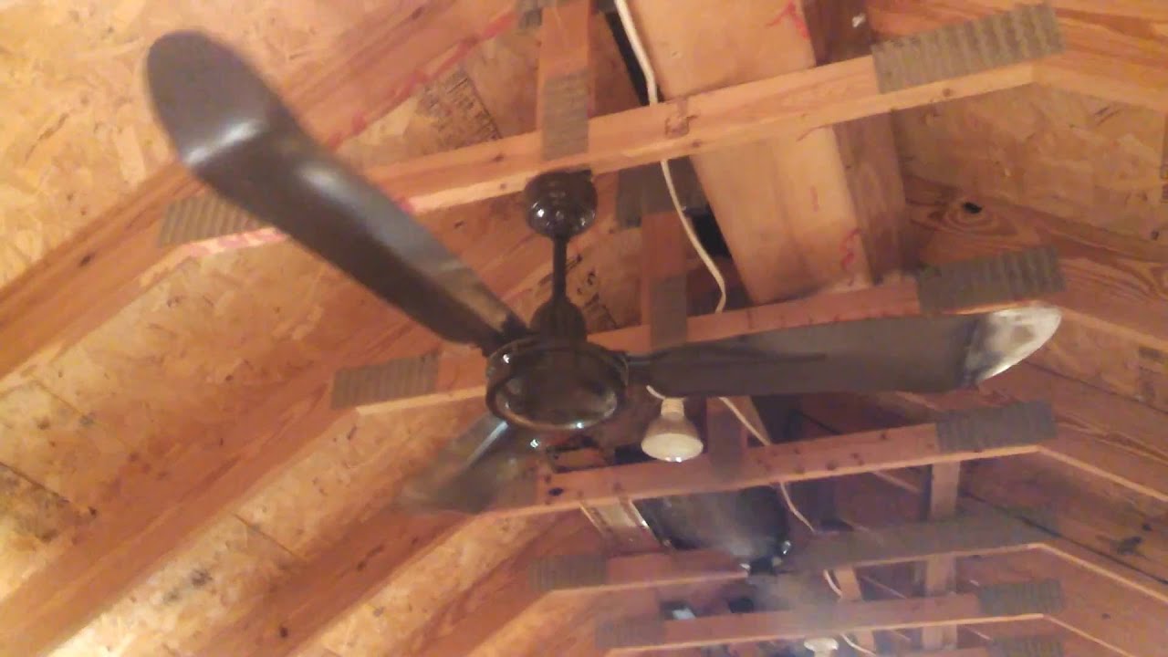 Nutone 56" Proline Commercial/Industrial Ceiling Fan in brown PFC56