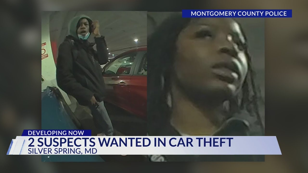 MCPD seeking suspects in car theft at Wheaton Mall - YouTube