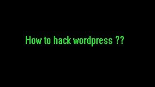 wordpress/joomla/and more website vunerability testing wordpress/joomla/and more website vunerability testing