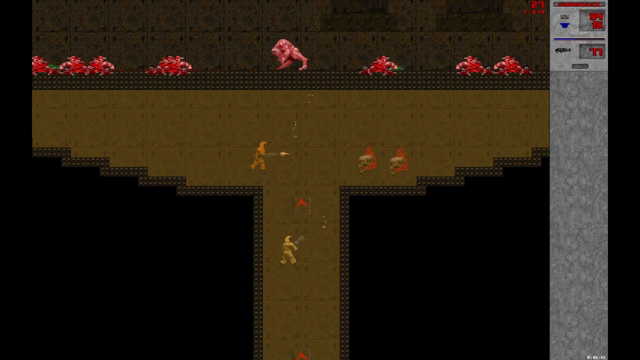 Doom 2D Forever v0.667 - SKL_LD_31.wad aka quadoom - секретный уровень