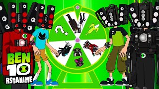 G-Man VS Ben 10 & Gwen Transform Titan Speakerman | Ben 10 Fan Animation