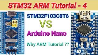ARM Tutorial 4: Differences between Arduino Nano and STM32F103C8T6