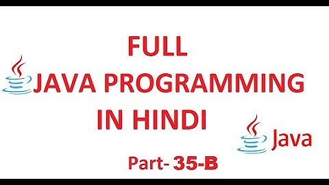 Learn Java in Hindi 35 B_ Thread Programming Contd..
