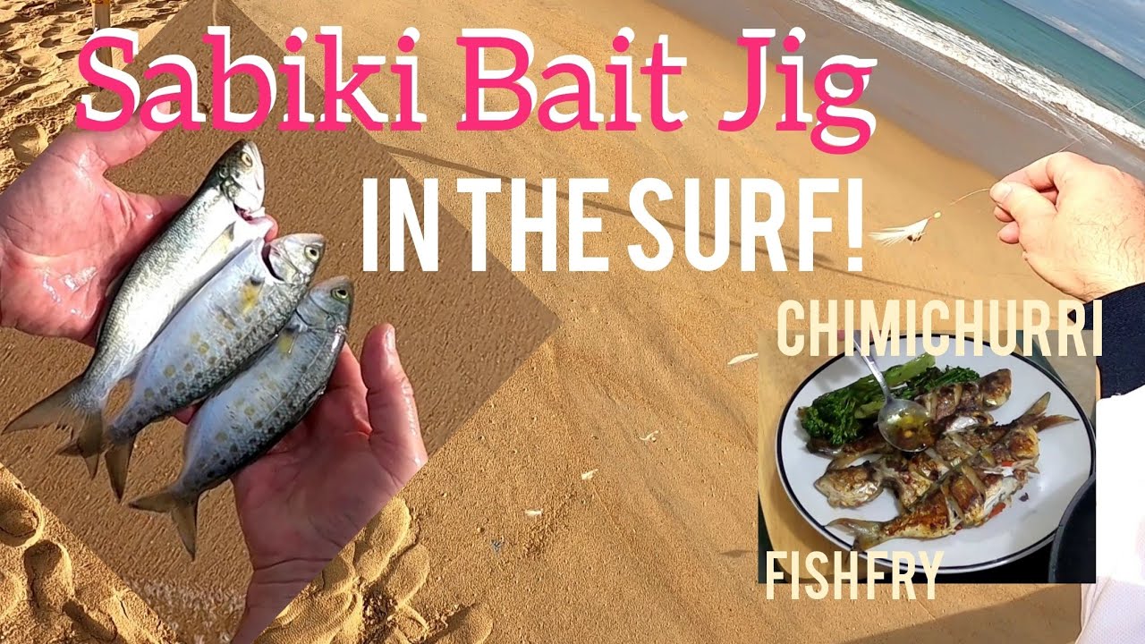 Sabiki Bait Rig in the Surf. Chimichurri Fish Fry. ep102 