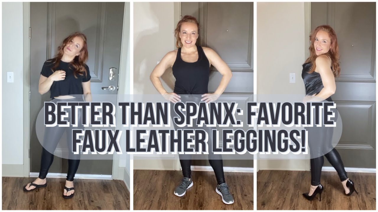 Pleather Yoga Pants That Are Better Than Spanx- Best Faux Leather