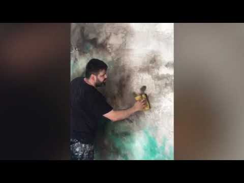 Mermer Gorunumlu Stukko Siva Mantovano Saif Italyan Dekoratif Boya Youtube