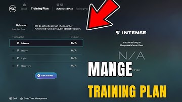 FC 26 How to Manage Training Plan in Manager Career Mode