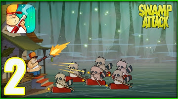 Swamp Attac‪k - Gameplay Walkthrough Part 2 - Episode 1: Levels 6-10 (iOS, Android).