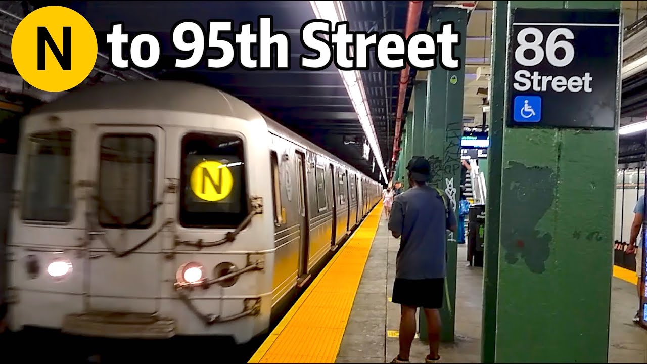 ⁴ᴷ⁶⁰ N Trains Rerouted via the R Line to 95th Street - YouTube