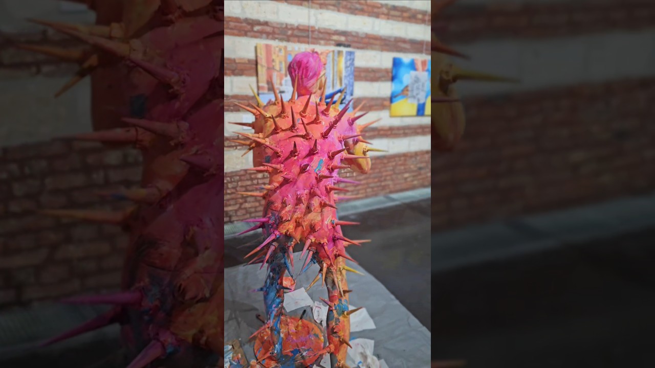 Performance Pop #FleshandAcrylic lors de ma récente #exposition à #Lille - #art #couleurs