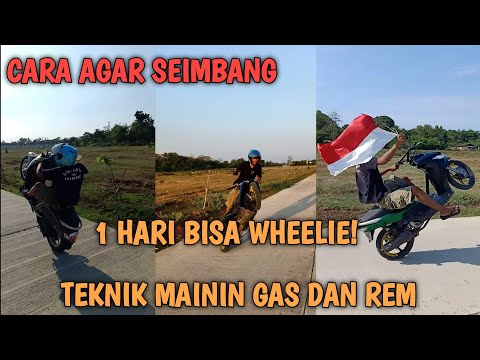 Cara Wheelie Motor Matic 1 Hari Lancar | Part 2