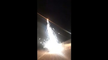 4” silver top strobe rocket
