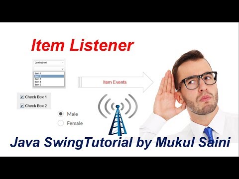 #15.2 Java Swing Tutorial | ItemListener on JRadioButtons | How to add itemlistener with radiobutton