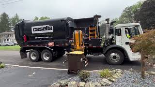 Casella waste system Mack lr labrie automizer side loader ~7604 on recycling