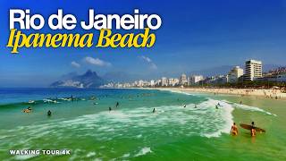 Ipanema, Rio de Janeiro 🇧🇷☀️🌊 | Ocean Views, Sunny Vibes & Tropical Lifestyle | Walking Tour 4K