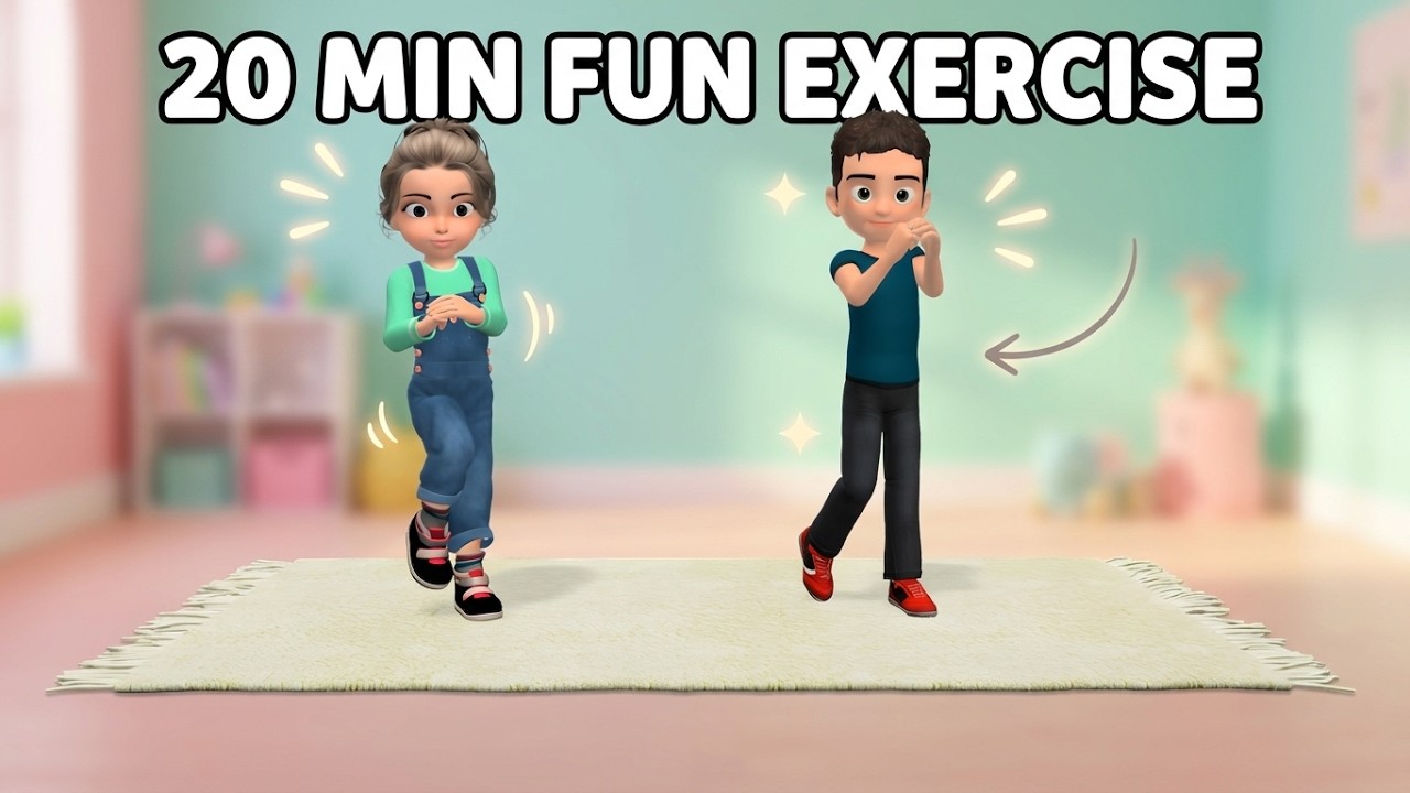 Kids Workout: 20 Min Fun Exercise - Healthy Weight - YouTube