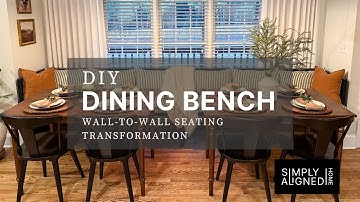 DIY Dining Nook Bench | Wall-to-Wall Seating Transformation