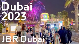 Dubai Jbr (Jumeirah Beach Residence) Walking Tour 4K | United Arab Emirates 🇦🇪