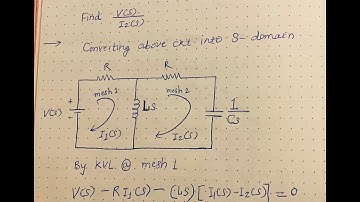 Solving for Electrical Circuits in Laplace Domain using Kirchhoff