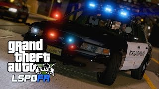 GTA 5 LSPDFR #28 - Aircraft Crash | LSPDFR Police Mod Patrol in a Portland Police 2011 CVPI ELS screenshot 4