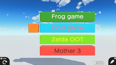 GameBuilderGarage [TUTORIAL #3]: choose game menu