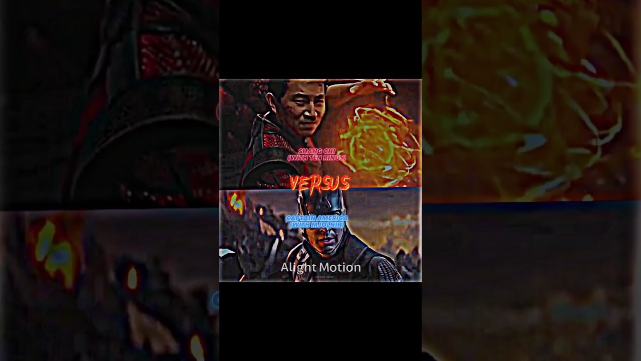 Shang Chi (with ten rings) vs Captain America (with mjolnir) 