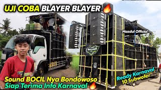 SOUND BOCIL BONDOWOSO 🔥 BANG MUSIC UJI COBA BLAYER ❗ DI KARNAVAL JAMBEANOM 10 SUBWOFER