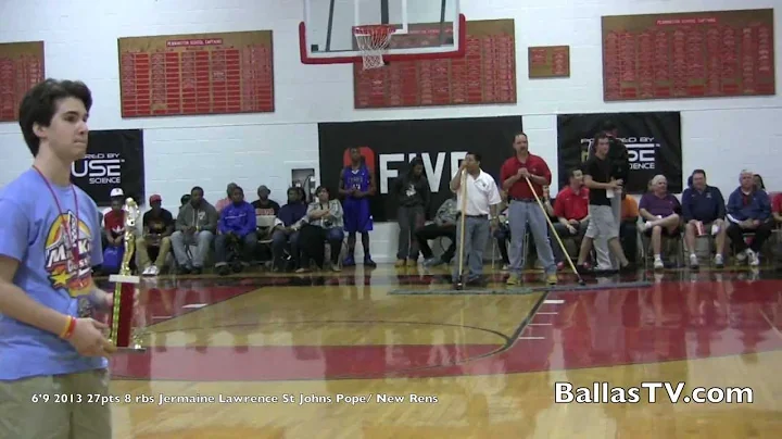 Jermaine Lawrence Mvp Mary Kline Classic Basketbal...