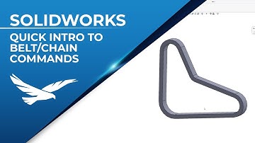 Quick Intro To Basic Belt and Chain Commands in SOLIDWORKS