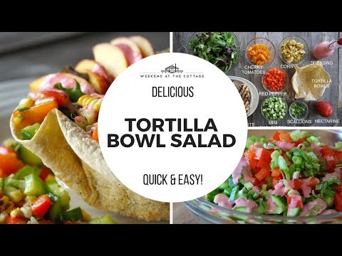 Amazing TORTILLA BOWL SALAD Recipe!