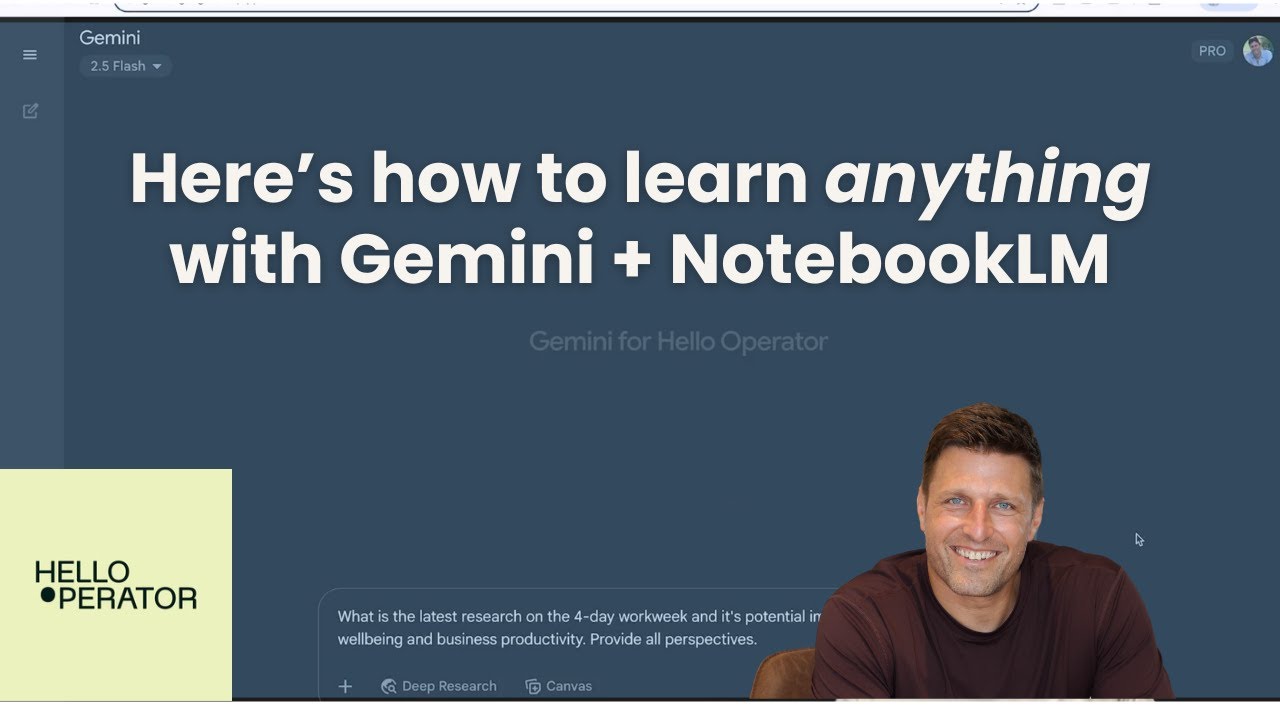 How to learn ANYTHING with Gemini + NotebookLM (AI tutorial)