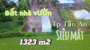 Tập 32: Đất làm nhà vườn mặt tiền siêu mát tại Tp Tân An