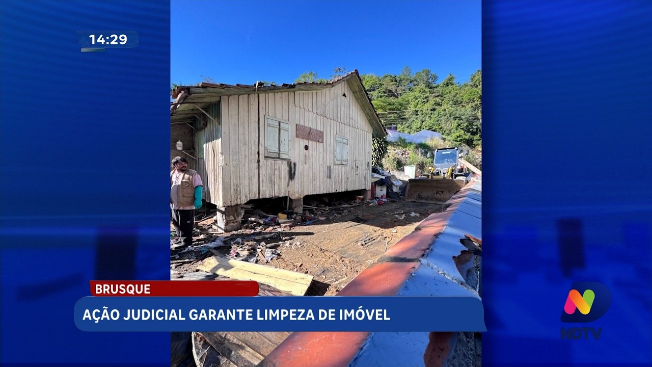 Decisão da Justiça garante limpeza de imóvel em Brusque