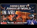 MINECRAFT JURASSIC WORLD DLC IN VR // Minecraft Jurassic World Gameplay in VR! Exploring The Park!