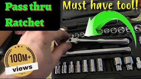 Pass thru ratchet sets?!  Not a gimmick, but a great tool. Gearwench 1/4 pass thru socket set