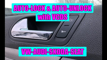How to activate auto-lock & auto-unlock automatically with VCDS VW Audi Skoda Seat