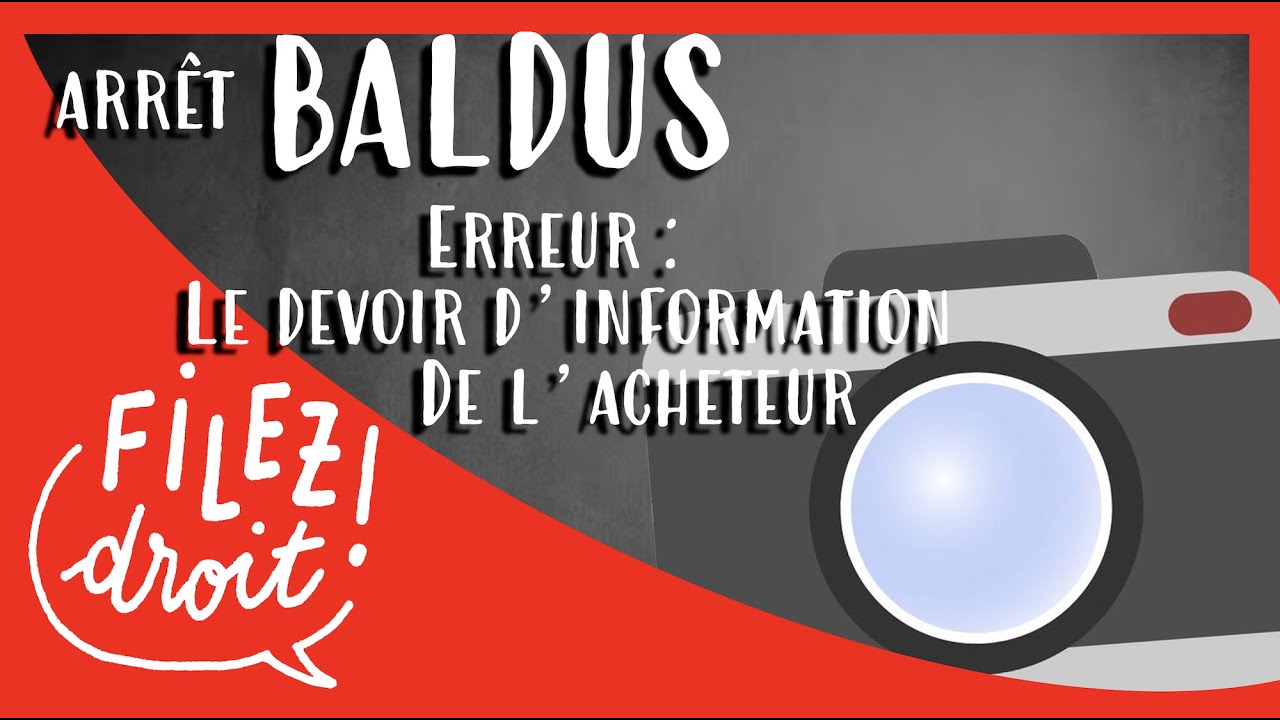 Arrêt Baldus : L'obligation d'Information de l'Acheteur (Cour de Cassation, 3 mai 2000)