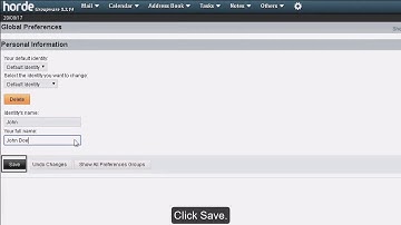 How To Configure Global Preferences in Horde