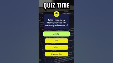 Module for creating Node js with express js #quiz #nodejs  #coding #express #javascript