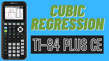 Cubic Regression on TI-84 Plus CE Graphing Calculator
