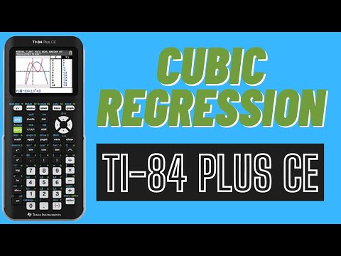 Cubic Regression on TI-84 Plus CE Graphing Calculator