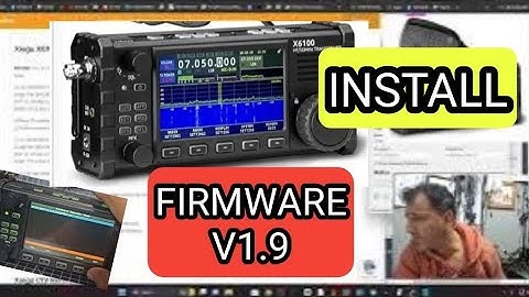 XIEGU X6100 NEW FIRMWARE v1.19 22nd September 2024