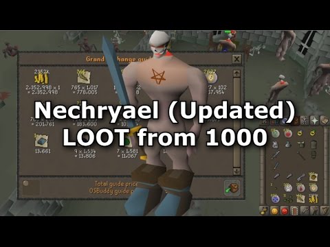 Osrs Nechryael Loot From 1000 New Drops 950k Gp Hr W Calcs Youtube