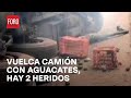 Camión con aguacates vuelca en Autopista Siglo 21 en Michoacán - Las Noticias