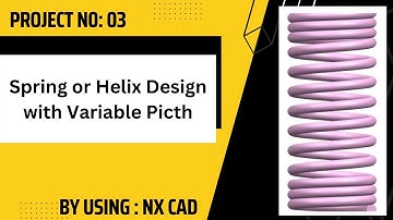 How to Design Suspension Spring by Using NX CAD ? #nx #cad #design #spring #helix