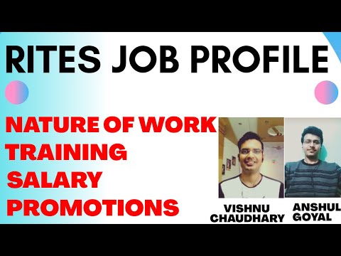 RITES Job Profile Through GATE | Nature of Work, Training, Salary, Promotions | IES Vishnu Chaudhary