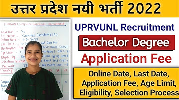 उत्तर प्रदेश नयी भर्ती 2022 | Computer Assistant | UPRVUNL New Vacancy 2022 | #governmentjobs