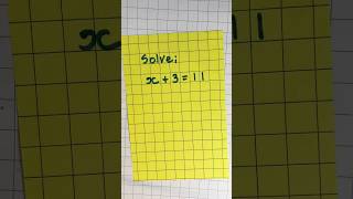 GCSE Grade 2 algebra revision flashcard. Solving adding, subtracting.