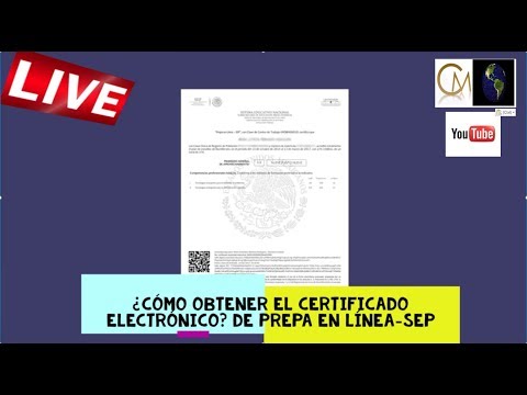 ?CM INFORMATIVO ¿Como obtener el Certificado ?Electrónico de PREPA EN LÍNEA  SEP??